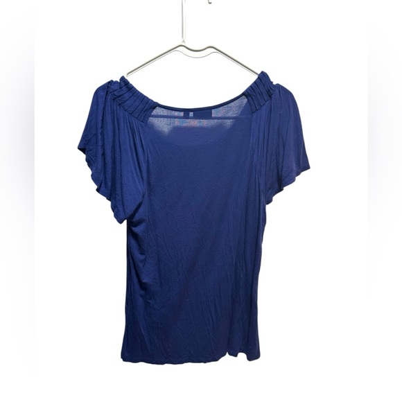 APT 9 Blue Women's SHORT SLEEVE Top - Picture 2 of 3